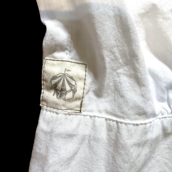 Nicobar Womens White Cotton Casual Midi Dress Small Apron Lagen Relaxed Utility - Picture 13 of 16